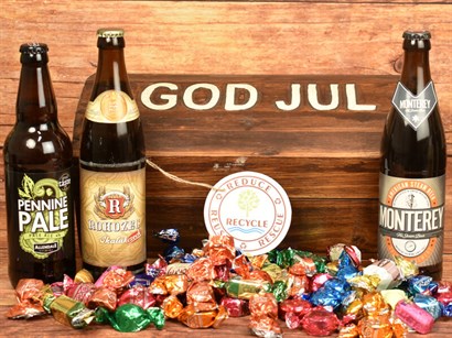 GOD JUL - Skattekiste med Øl & Chokolade 400 gram